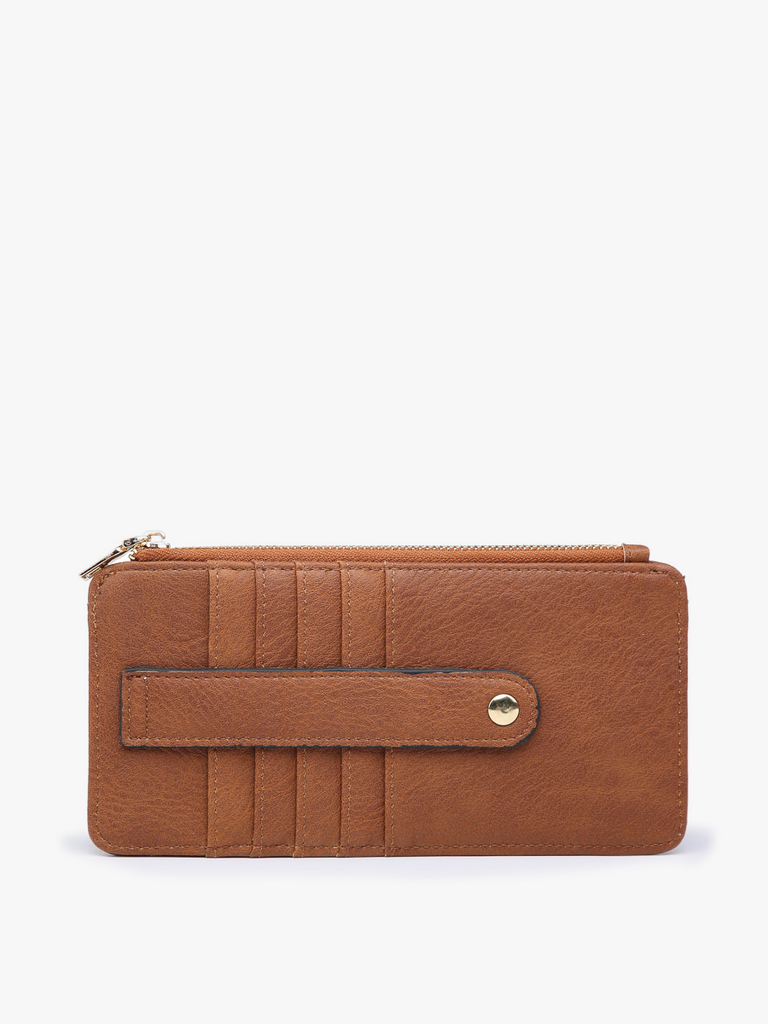 JEN & CO, Wallet,Saige Slim Card Holder Wallet,Brown
