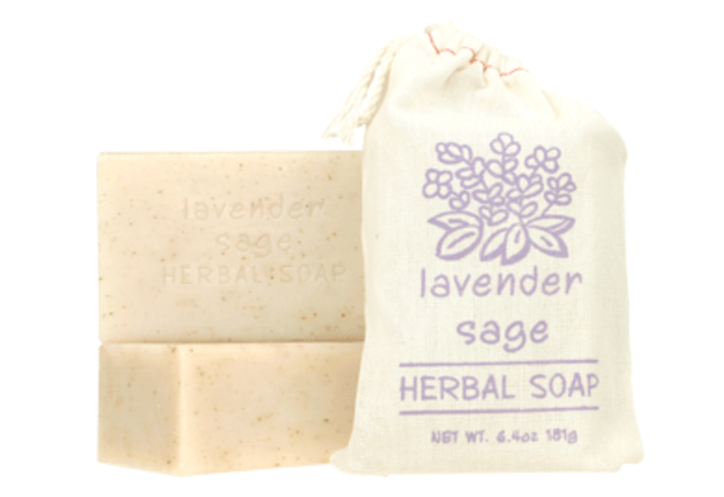 Greenwich Bay Trading Co, Bath & Body,Lav Sage Herbal Soap-Bath & Body-Greenwich Bay Trading Co-Scarlett's Boutique and Home