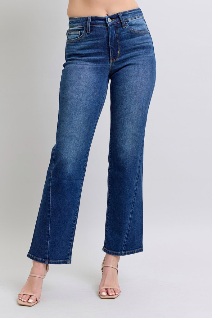 Judy Blue, Jeans,MR Side Seam Straight 82629