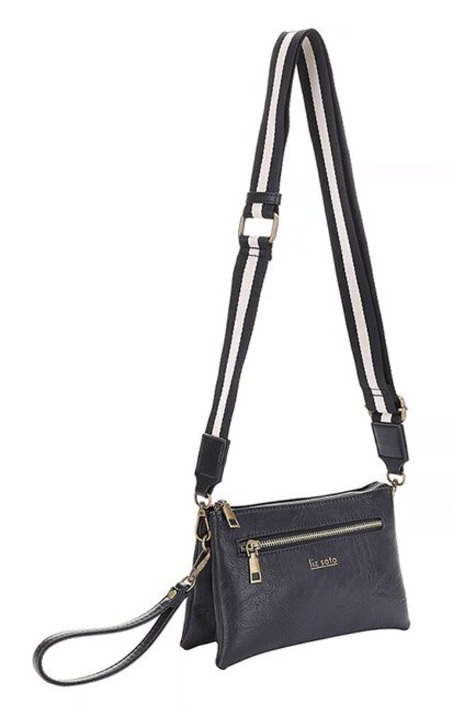 Liz Soto, Bags,Chloe Crossbody Wristlet,Black