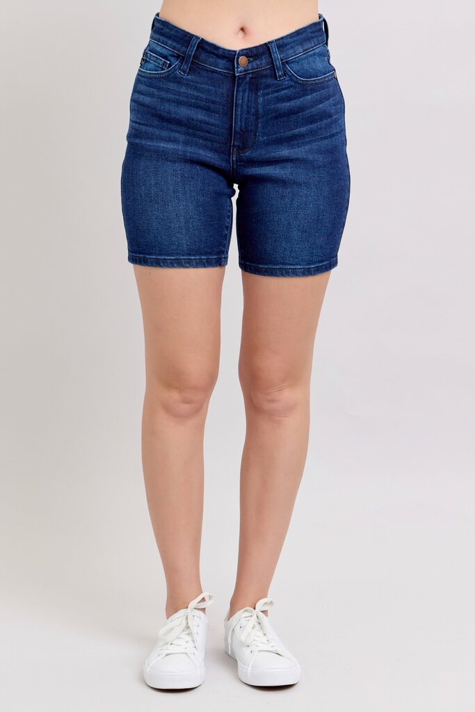 Judy Blue, Shorts,High Waist V Front Bermuda 15293