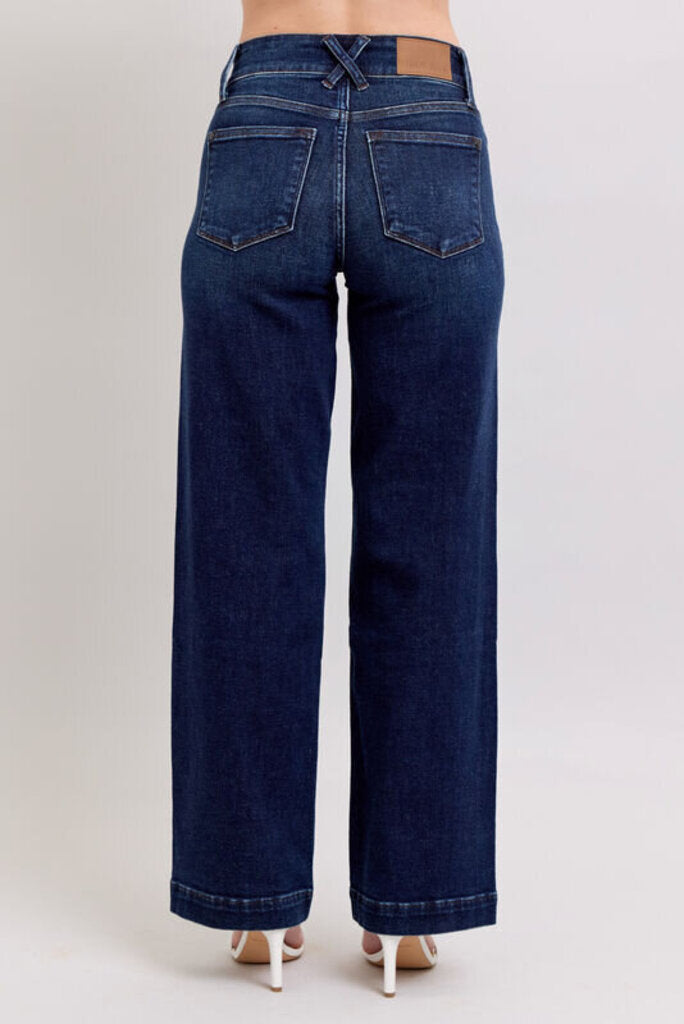 Judy Blue, Jeans,HW Wide Leg Dbl Button