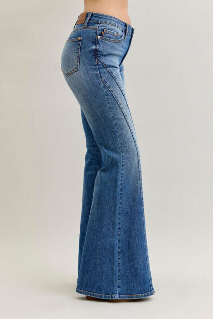 Judy Blue, Jeans,MR Flare Angular Seam