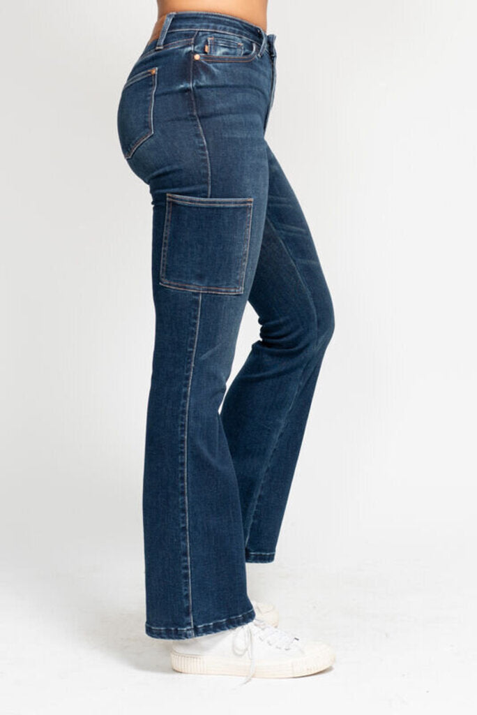 Judy Blue, Jeans,HW Cargo Bootcut