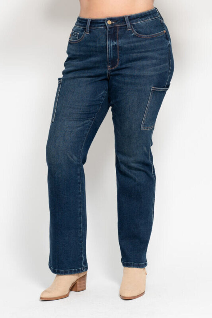 Judy Blue, Jeans,HW Cargo Bootcut