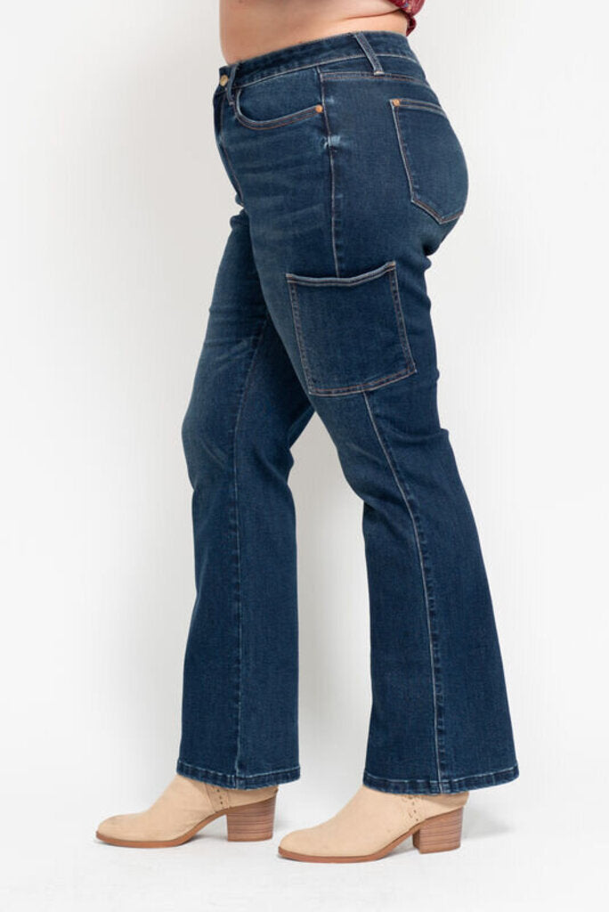 Judy Blue, Jeans,HW Cargo Bootcut