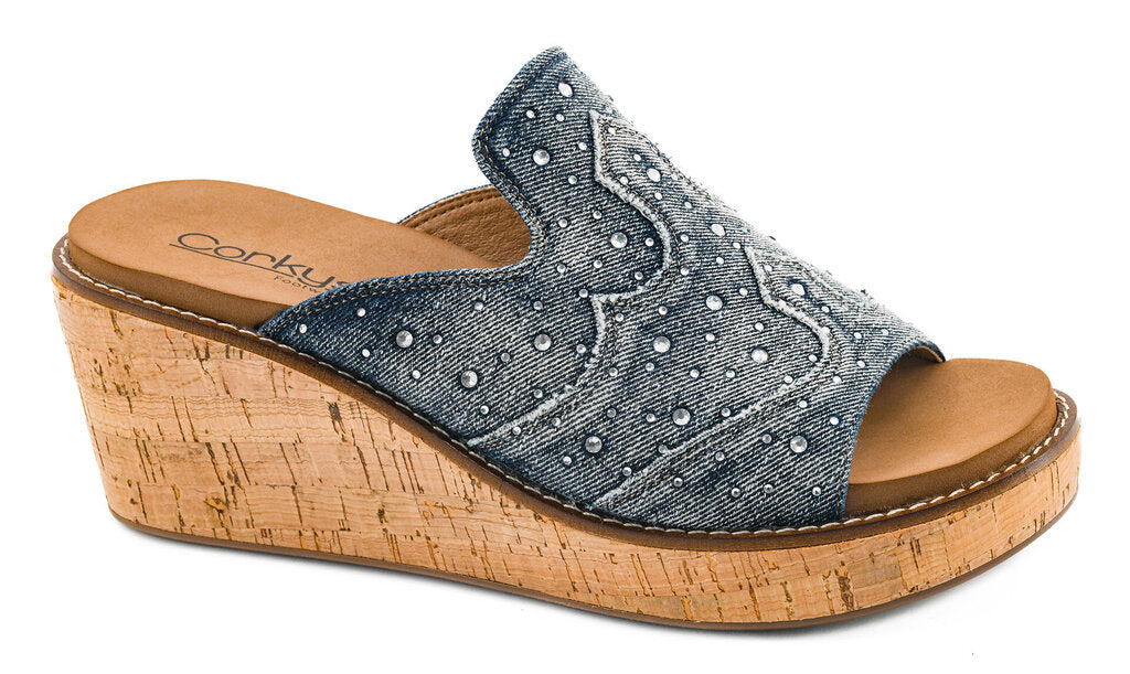 Corkys, Shoes,Neon Moon Mule,Denim,11