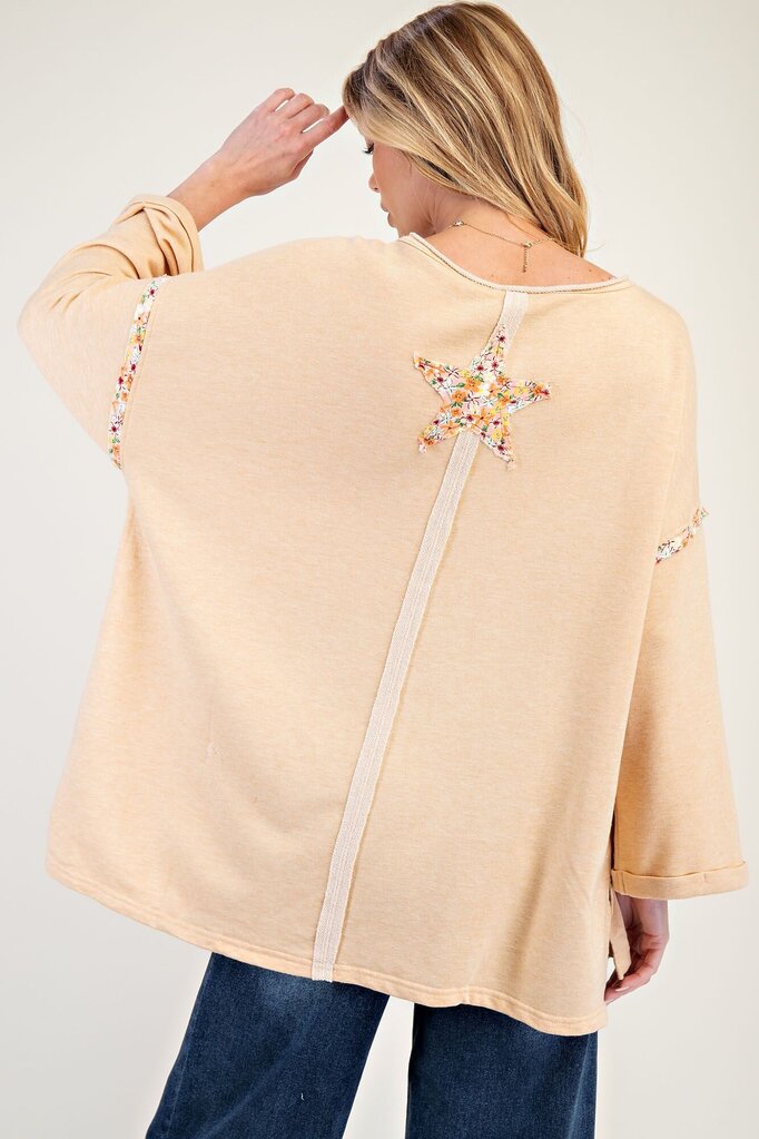 easel, Top,Peace Patch & Star Knit