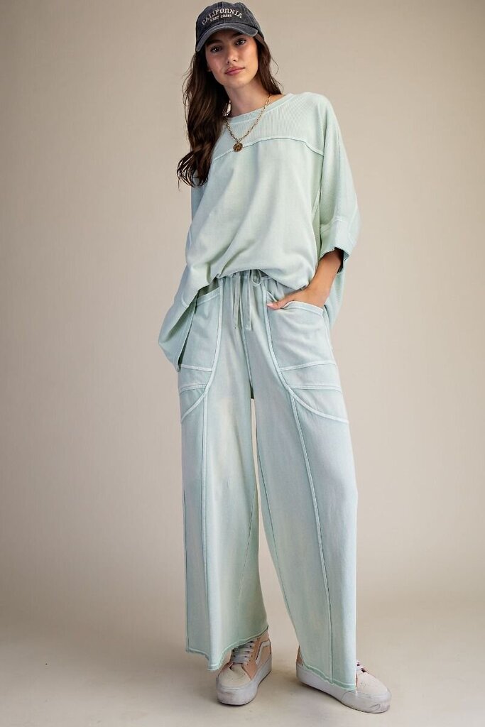 easel, Top,Washed Terry Knit