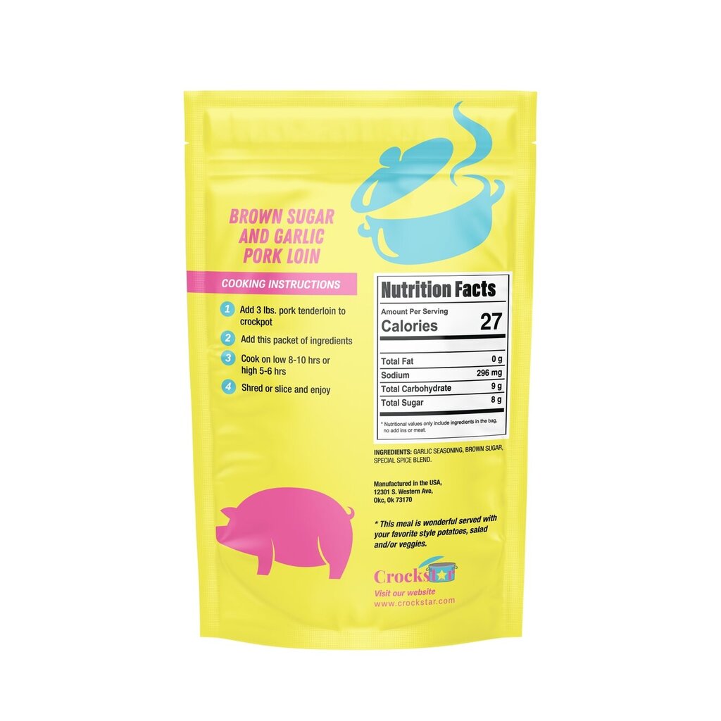 Crockstar, Food,Brown Sugar & Garlic Porkloin