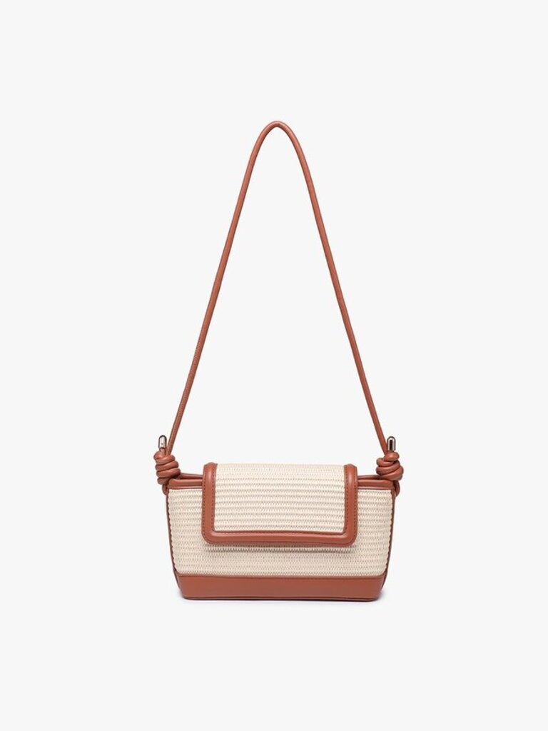 JEN & CO, Bags,Oaklynn Straw Crossbody,Nat/Brwn