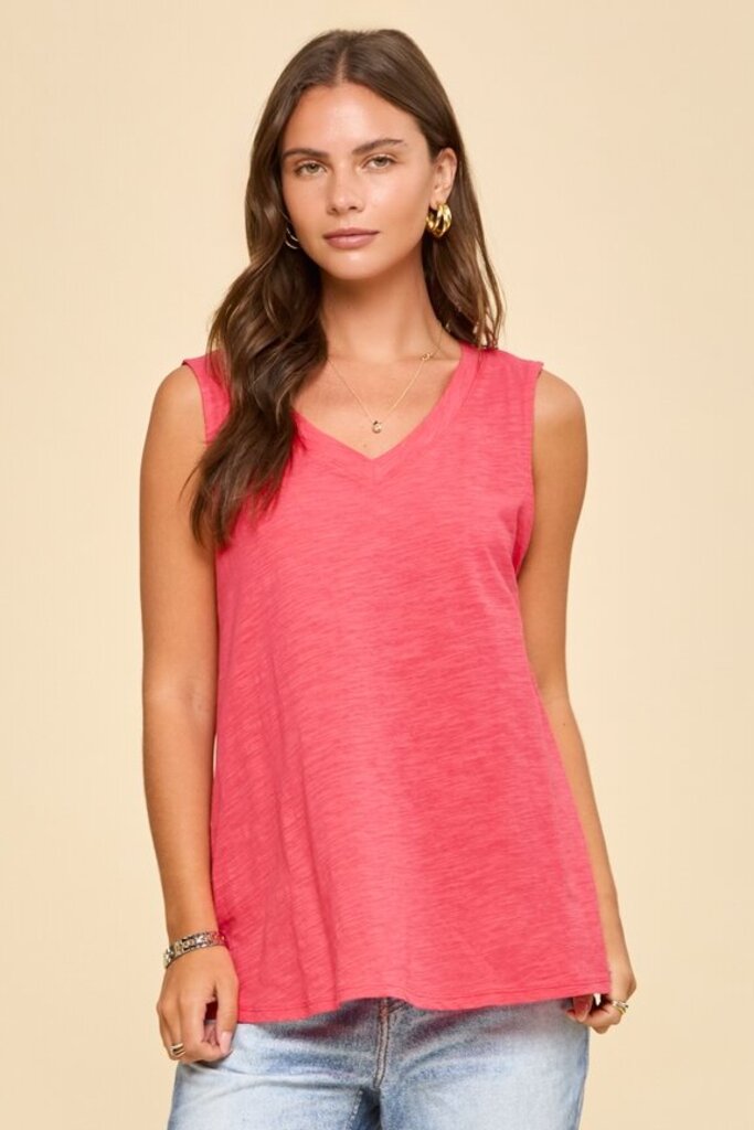 Dear Scarlett, Top,V-Neck Cotton Tank