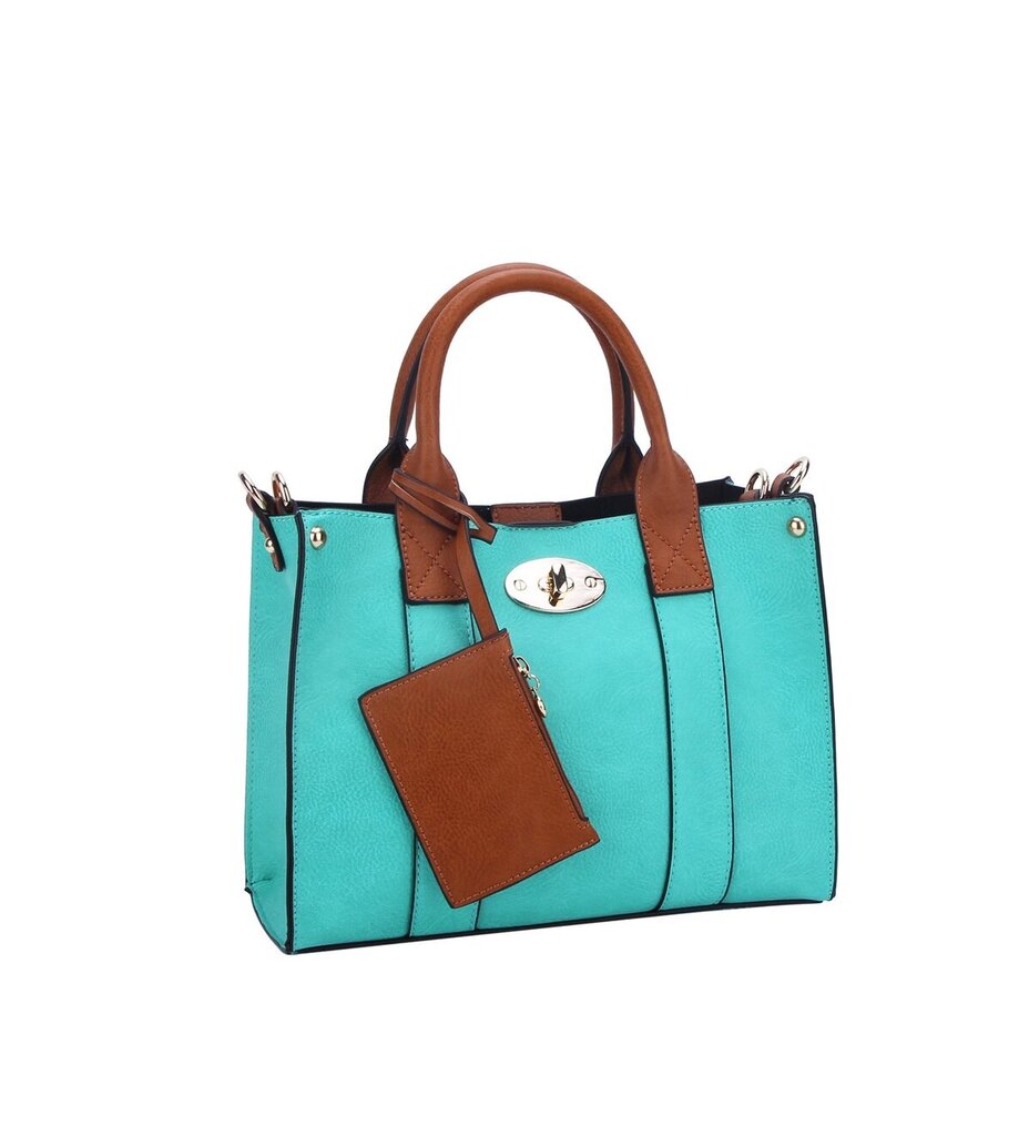 MiMi, Bags,3-In-1 Satchel ,Turquoise