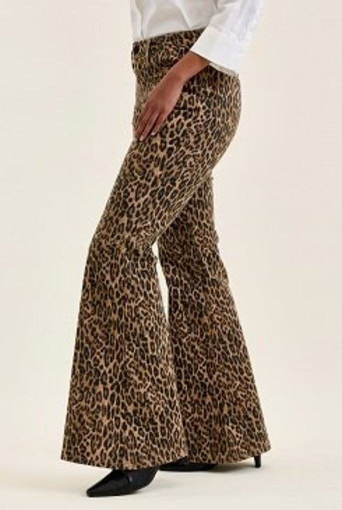 Judy Blue, Jeans,MR Flare Leopard Print