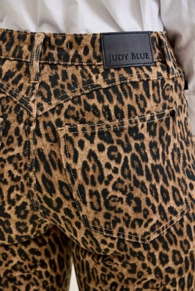Judy Blue, Jeans,MR Flare Leopard Print