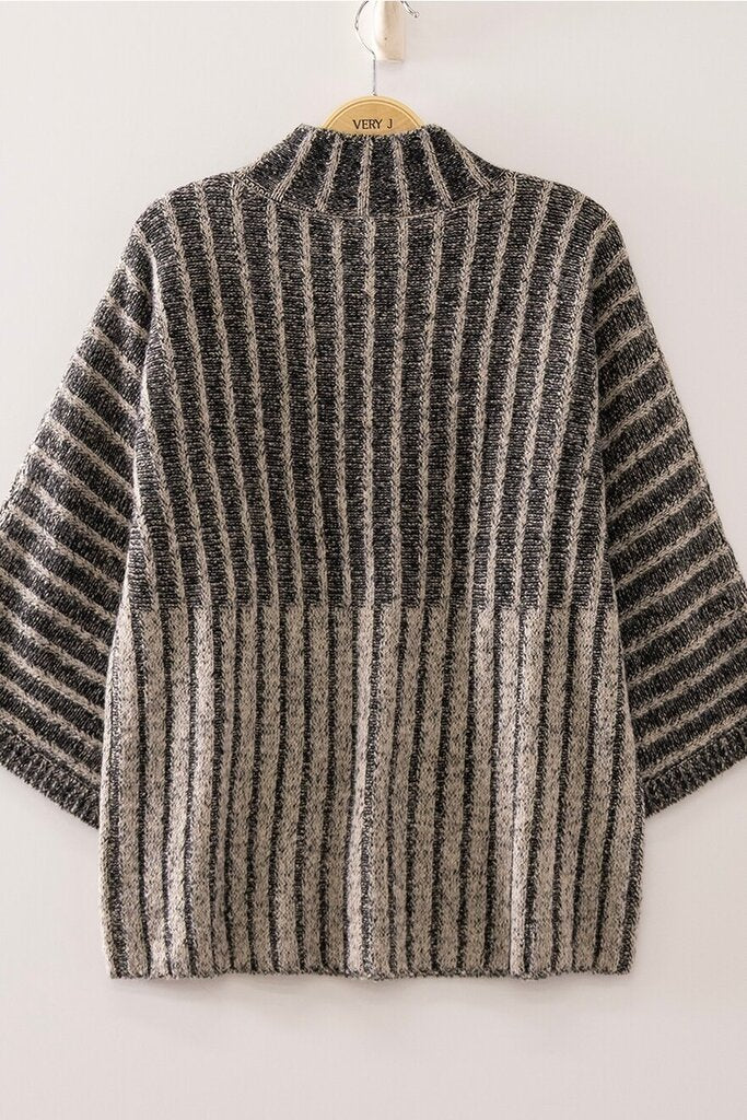 Very J, Top,Ribbed Mock Neck