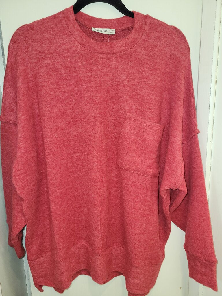 Zenana, Top,Brushed Oversized Sweater