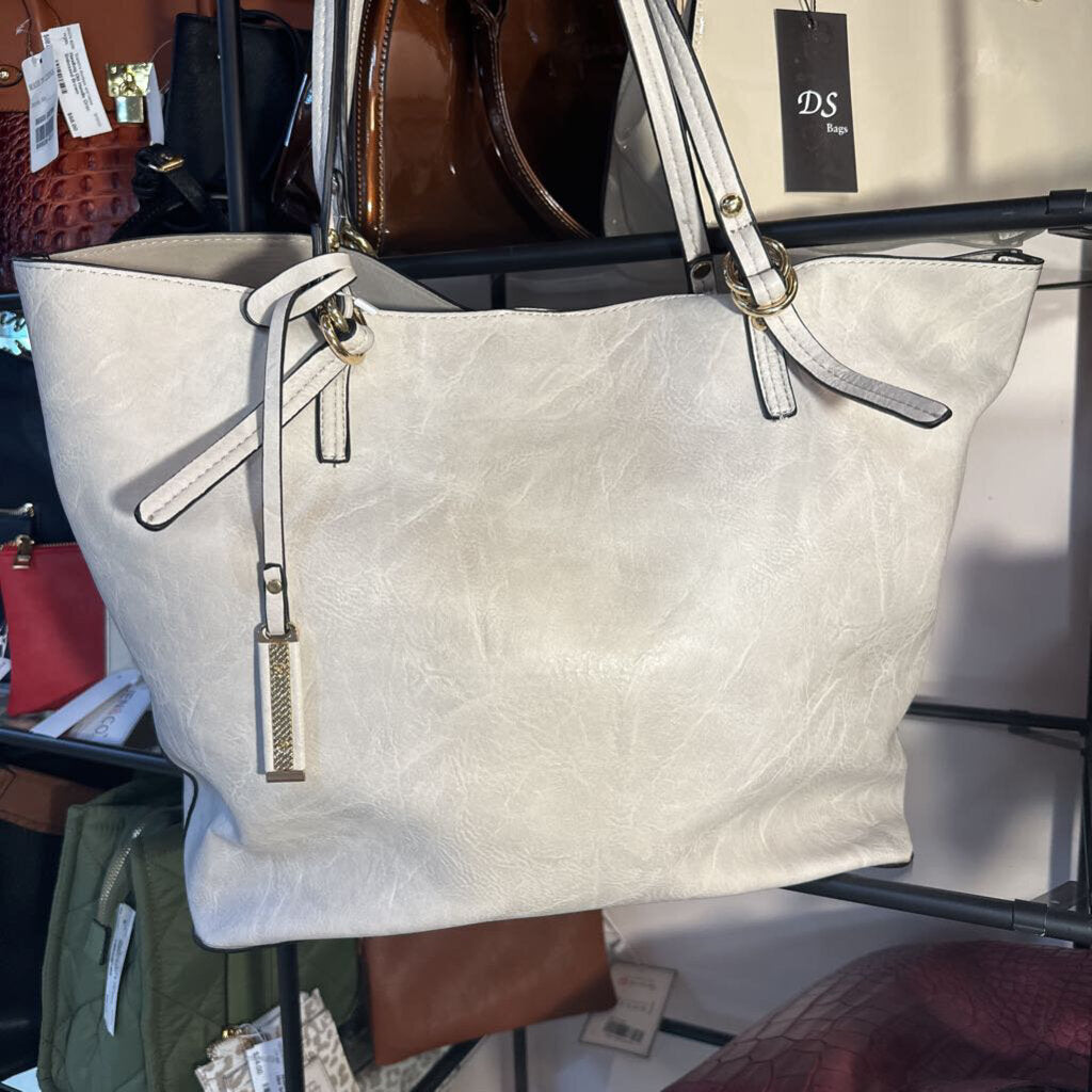 JEN & CO, Bags,M1614 IRIS 2 in 1 Tote,Ivory