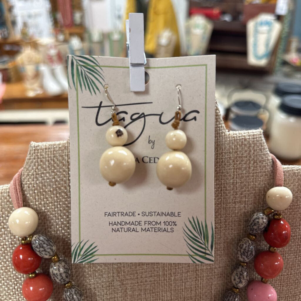 OTJ, Jewelry,Semilla Earrings,Ivory-Jewelry-OTJ-Scarlett's Boutique and Home