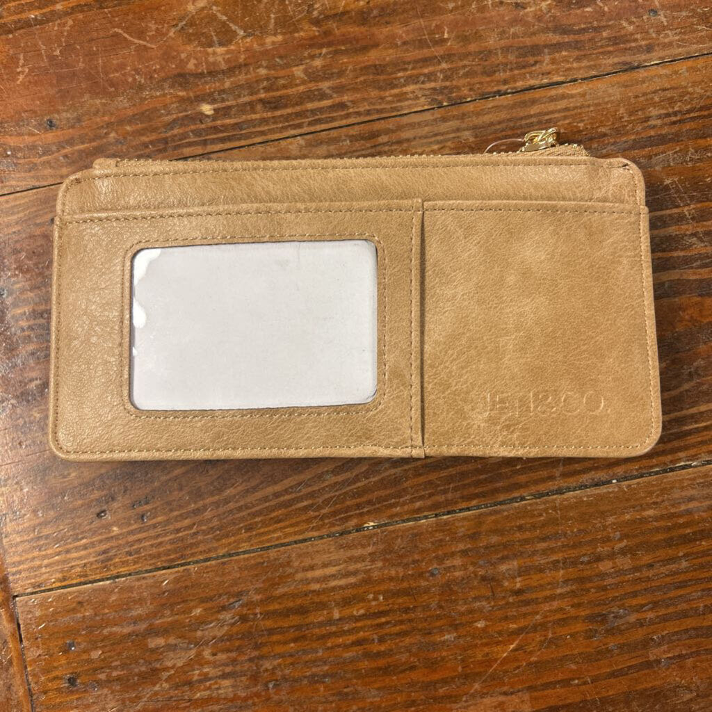 JEN & CO, Wallet,Saige Slim Card Holder ,Mocha