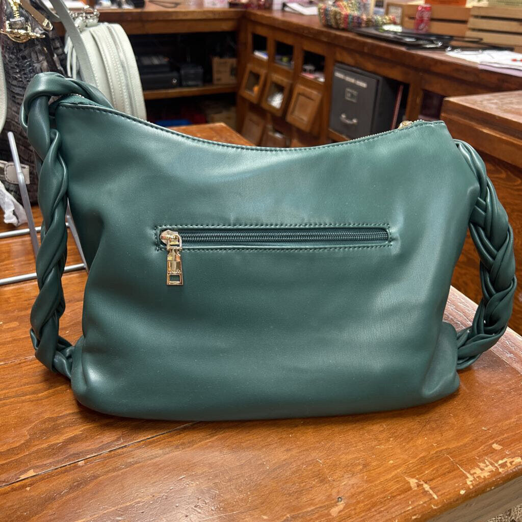 JEN & CO, Bags,Delilah Knotted Hobo,Green