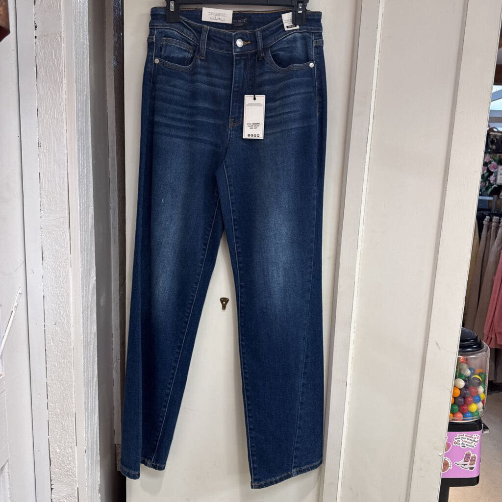 Judy Blue, Jeans,MR Side Seam Straight 82629