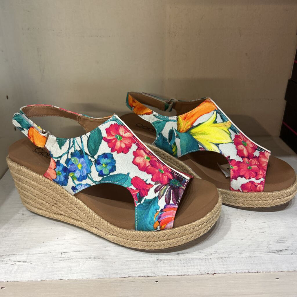 Corkys, Shoes,Carley Floral Jute,Floral,10