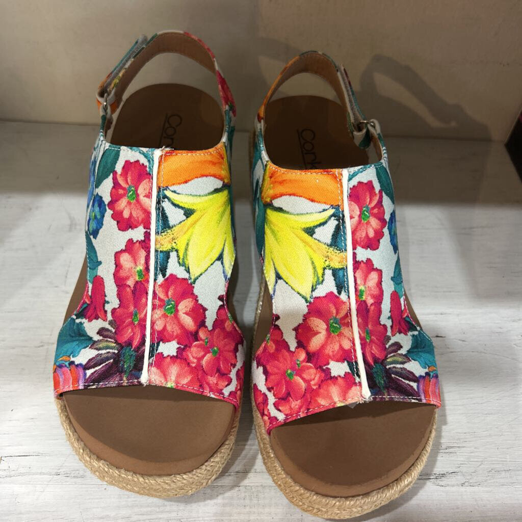 Corkys, Shoes,Carley Floral Jute,Floral,10