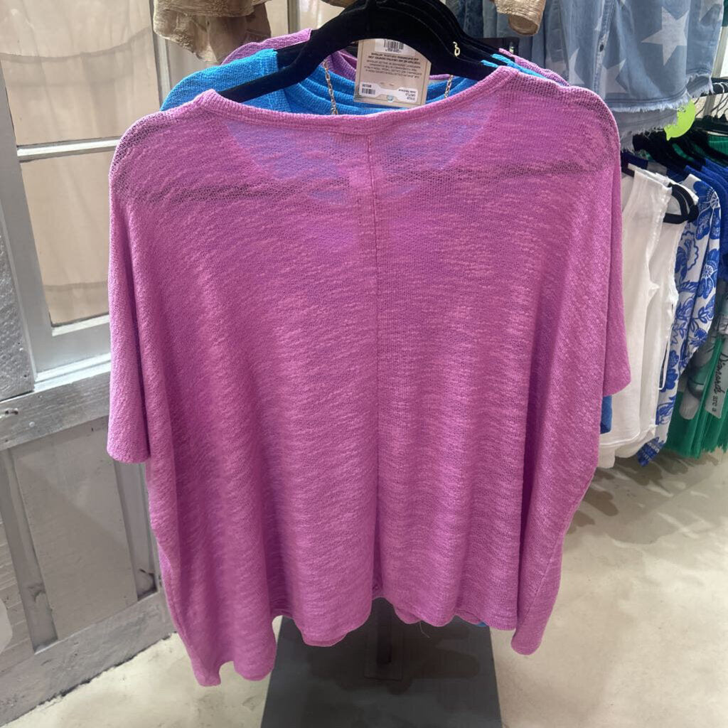 Zenana, Top,Oversized Slub Pocket