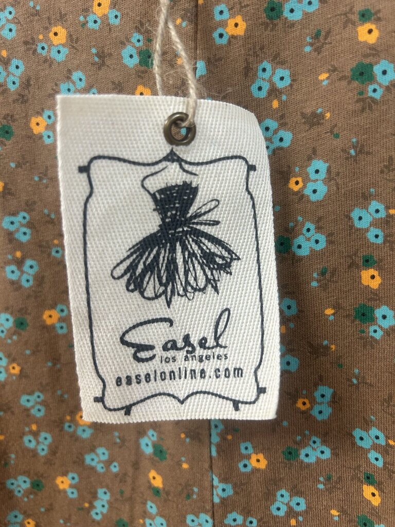 easel, Jumper/Romper,Floral Print Cotton Jersey
