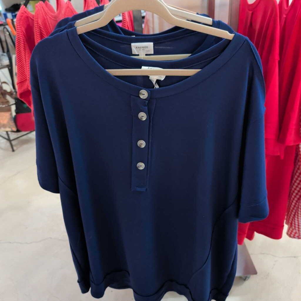 Dear Scarlett, Top,Textured Button Trim