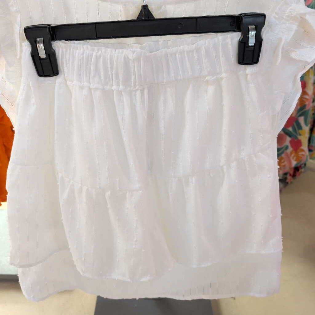 Very J, Set,Woven Top & Short,White,S