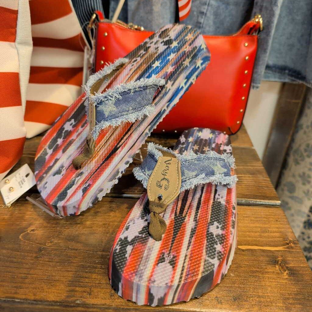 Very G, Shoes,Flag Flip Flop