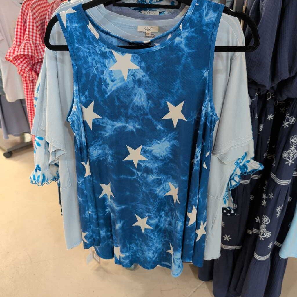 Heimish, Top,Tie Dye Star Tank