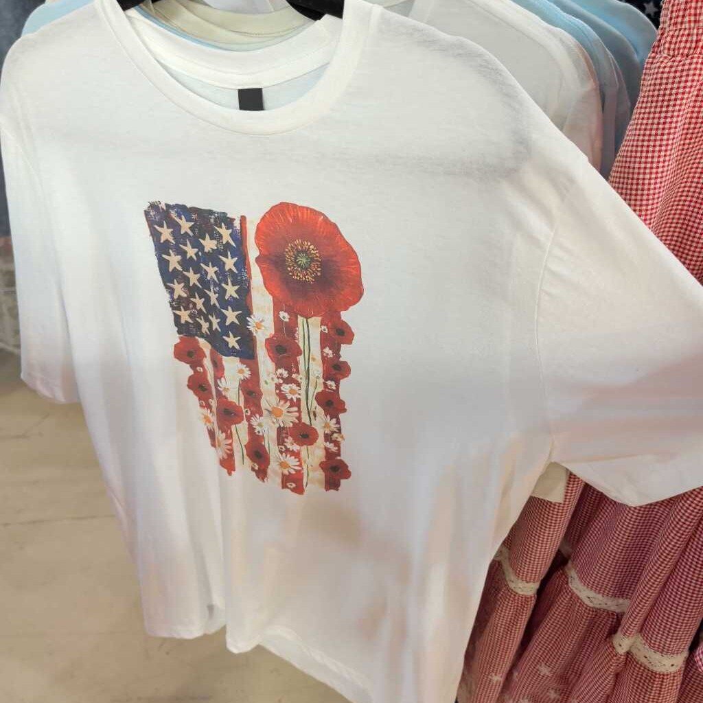 Top,USA Flag Poppy