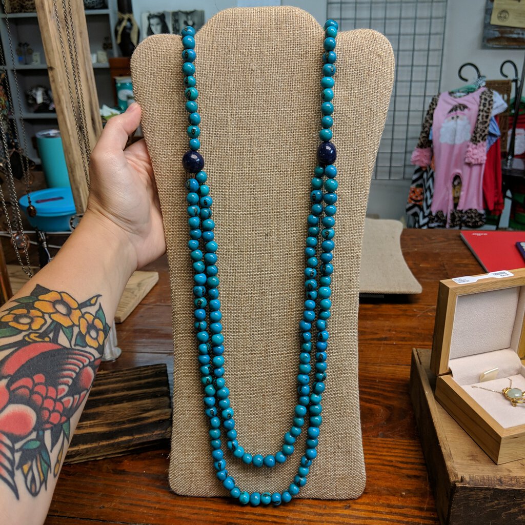 OTJ, Jewelry,Tagua Shirley Turquoise Necklace ,TURQ-Jewelry-OTJ-Scarlett's Boutique and Home