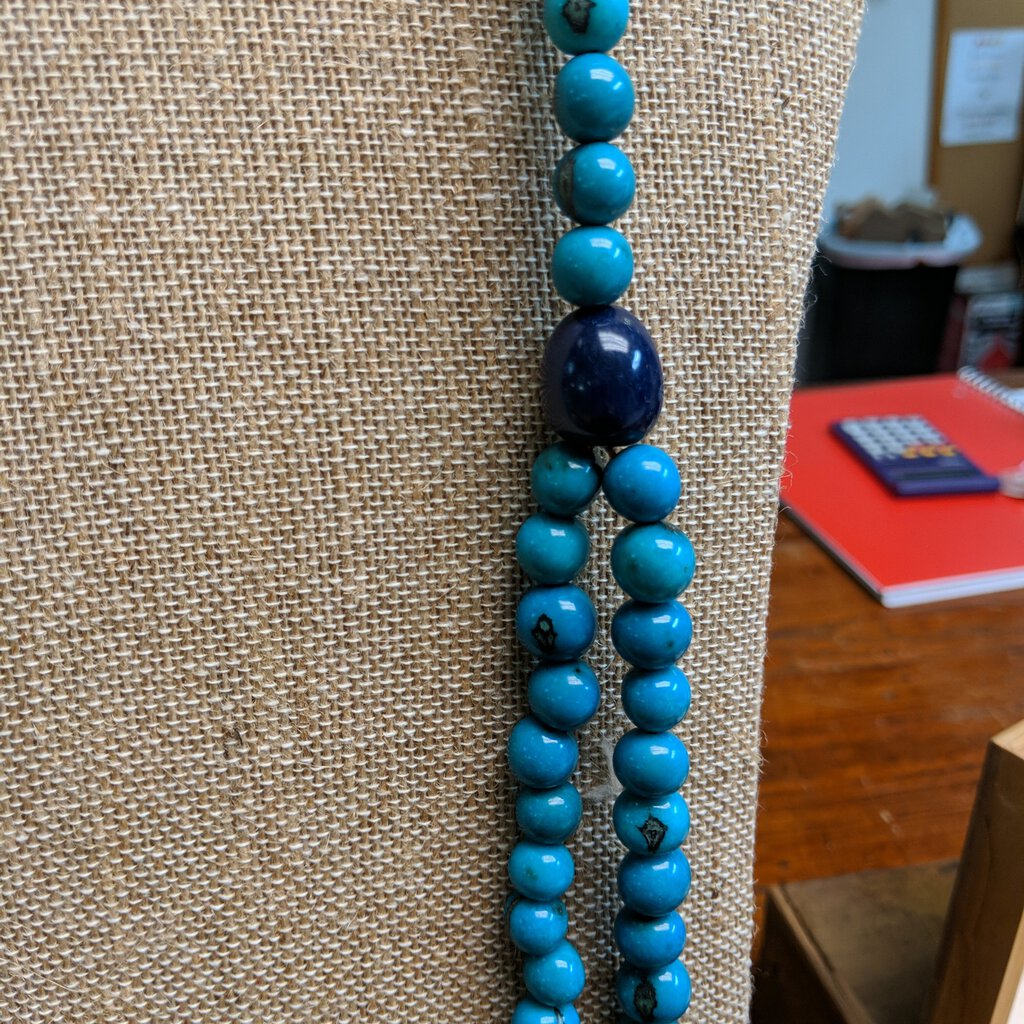 OTJ, Jewelry,Tagua Shirley Turquoise Necklace ,TURQ-Jewelry-OTJ-Scarlett's Boutique and Home