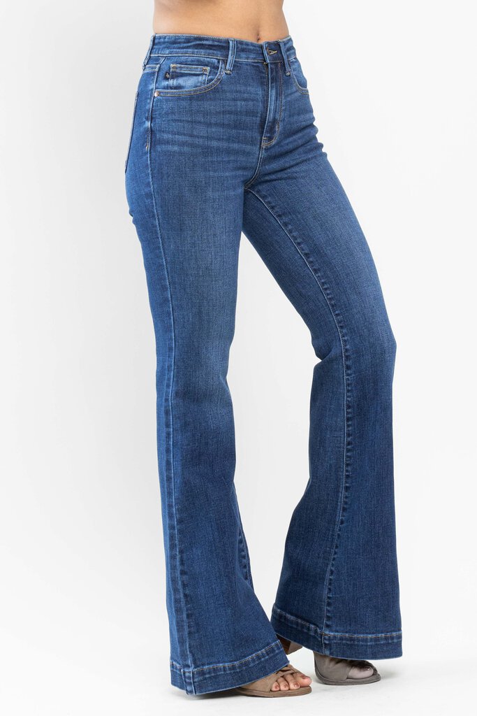 Judy Blue, Jeans,Midrise Inseam Panel Flare 88524