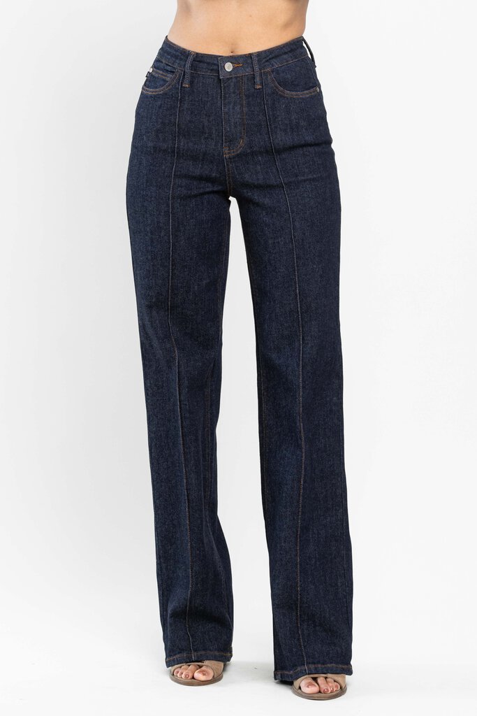 Judy Blue, Jeans,High Waist Front Seam Wide Leg 88664,Blue,3