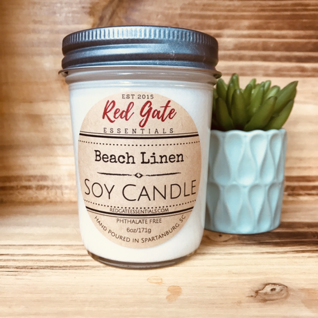 Red Gate, Candles,Aloe & Clover Soy Jar