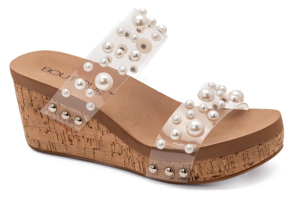 Corky's Footwear, Shoes,Sangria Pearl Strap Wedge