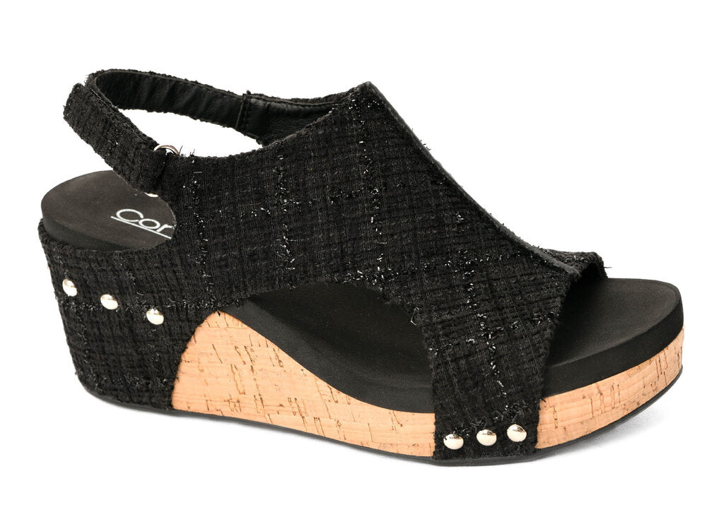 Corky's Footwear, Shoes,Carley Tweed,Black,10