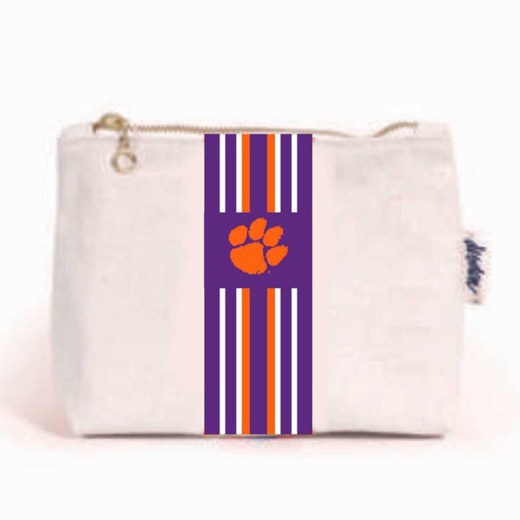 Desden, Bags,Clemson Canvas Zippered Pouch