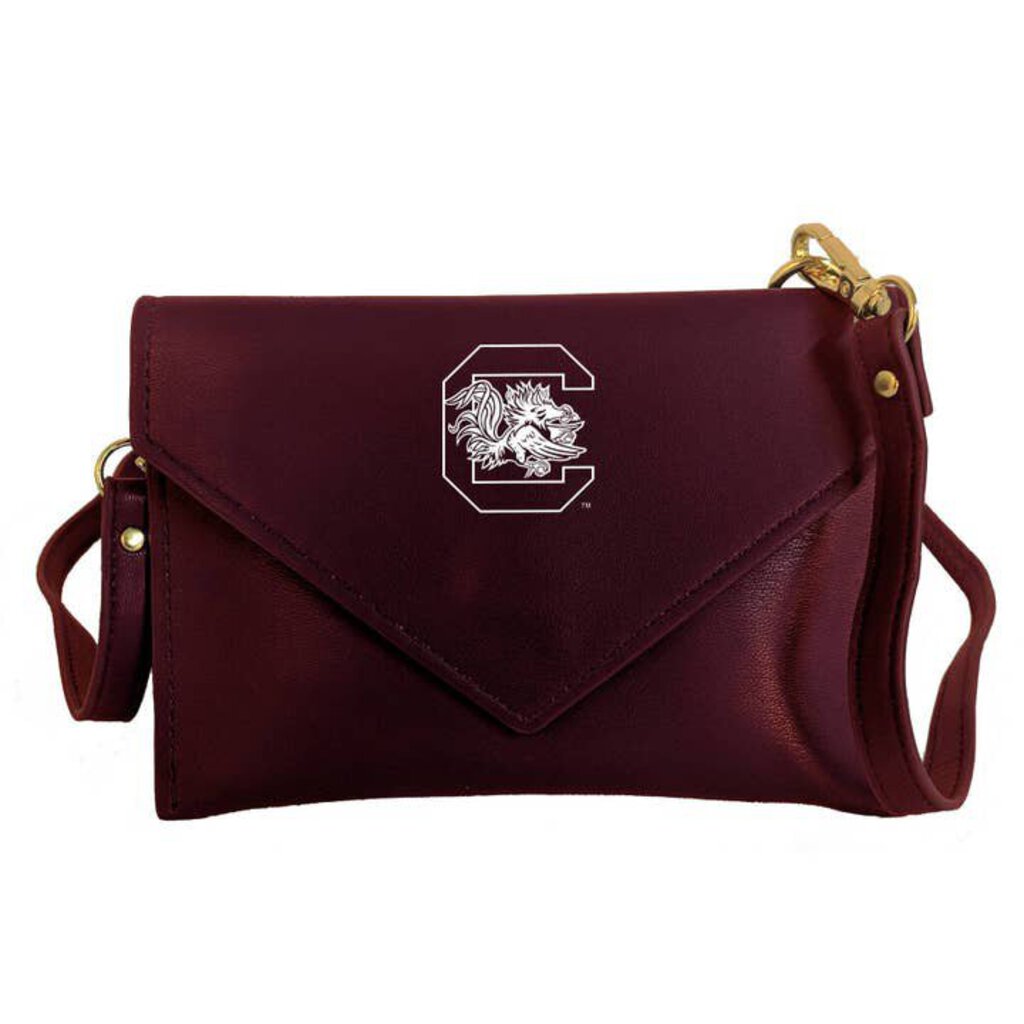 Desden, Bags,Gamecock Vegan Crossbody,Garnet