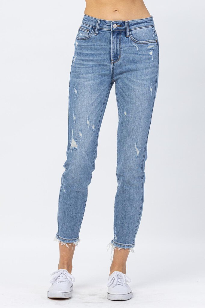 Judy Blue, Jeans,HW Mineral Wash Relaxed 88430