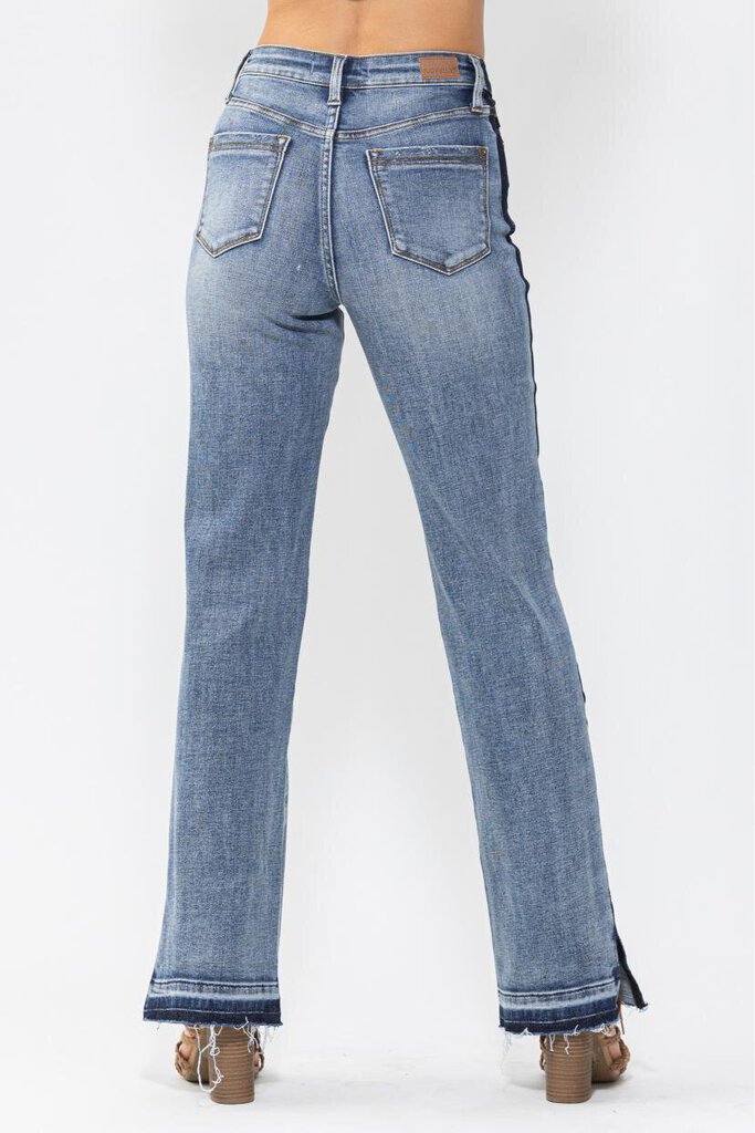 Judy Blue, Jeans,HW Side Seam Straight 88641