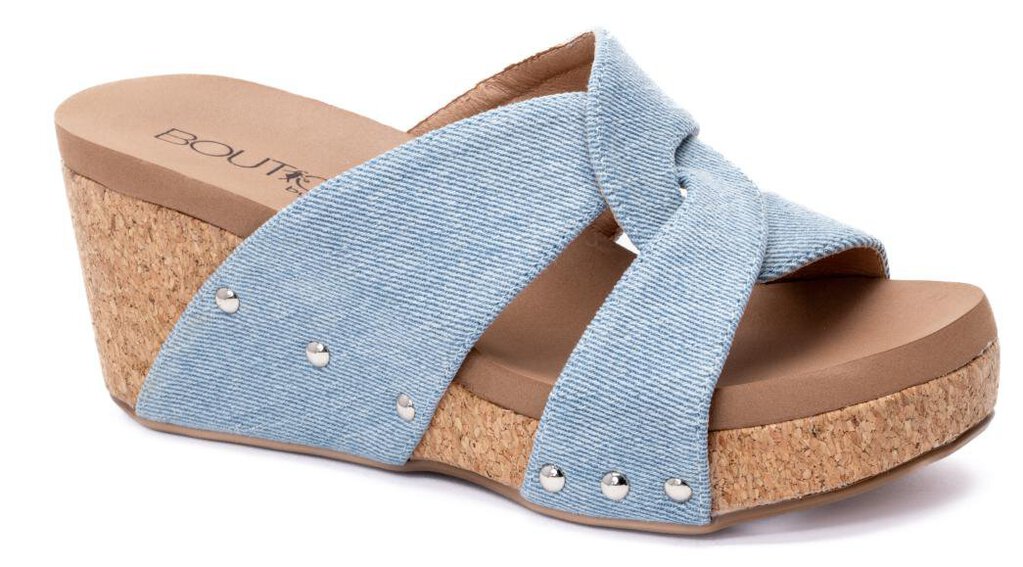 Corkys, Shoes,Bonny Denim Wedge