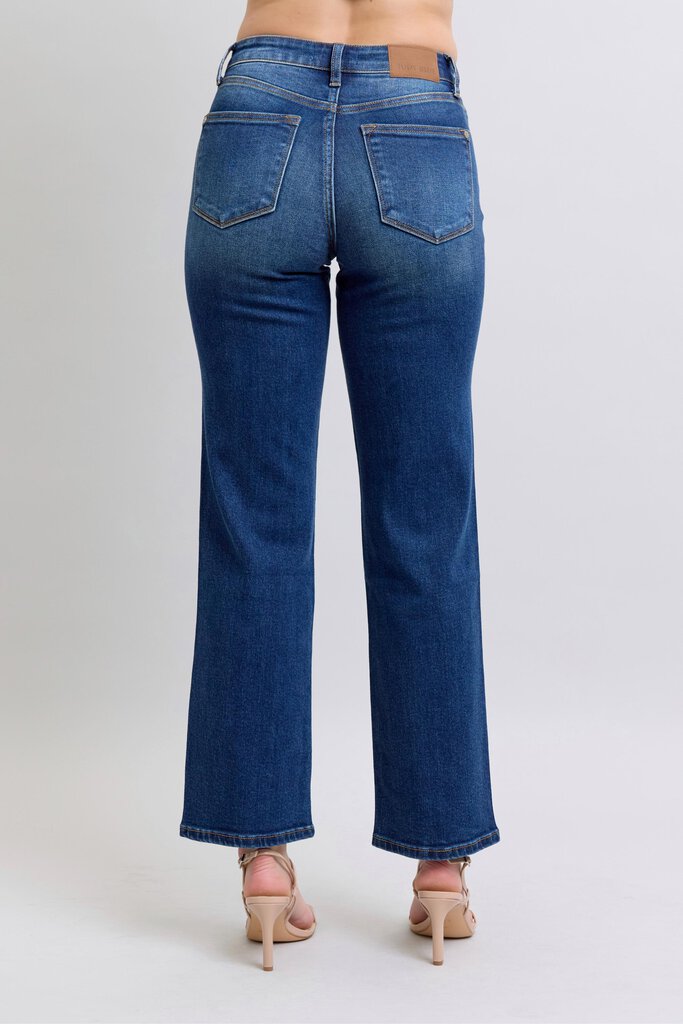 Judy Blue, Jeans,MR Side Seam Straight 82629
