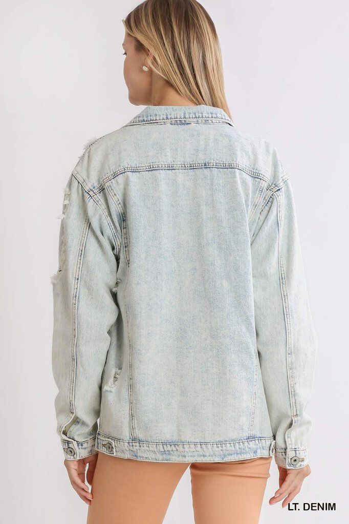 UMGEE, Jacket,Acid Wash Denim