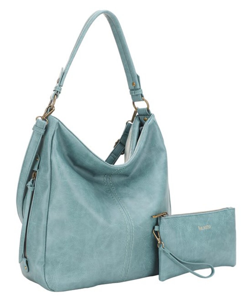 Liz Soto, Bags,Madison Hobo w/Wristlet,Teal